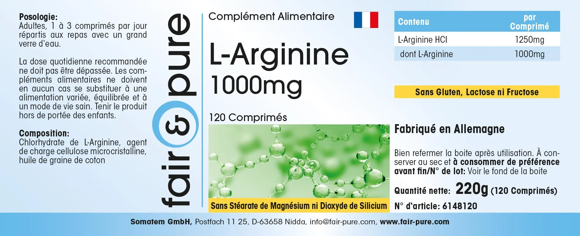 L-Arginine 1000mg