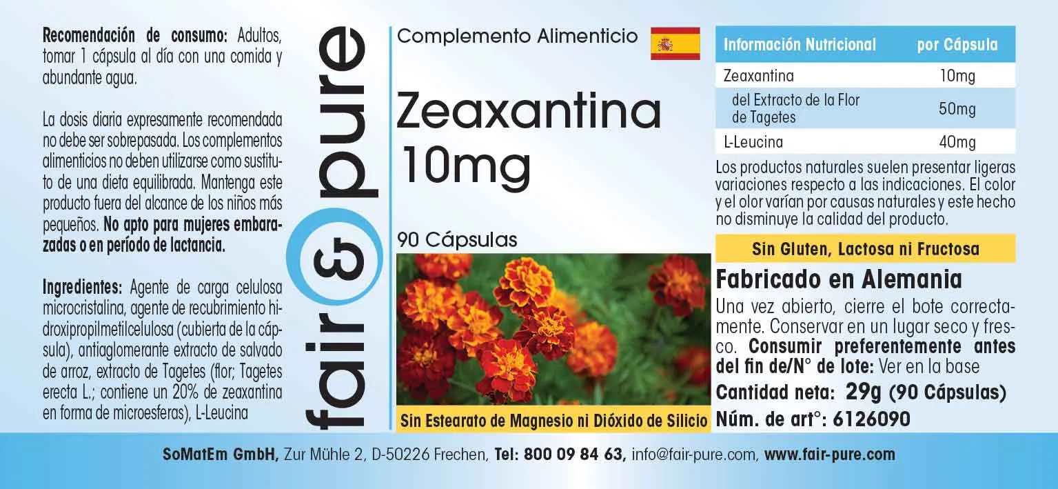 Zeaxantina 10mg