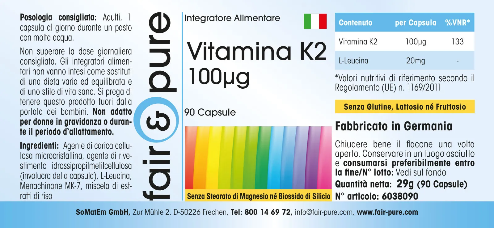 Vitamina K2 100µg