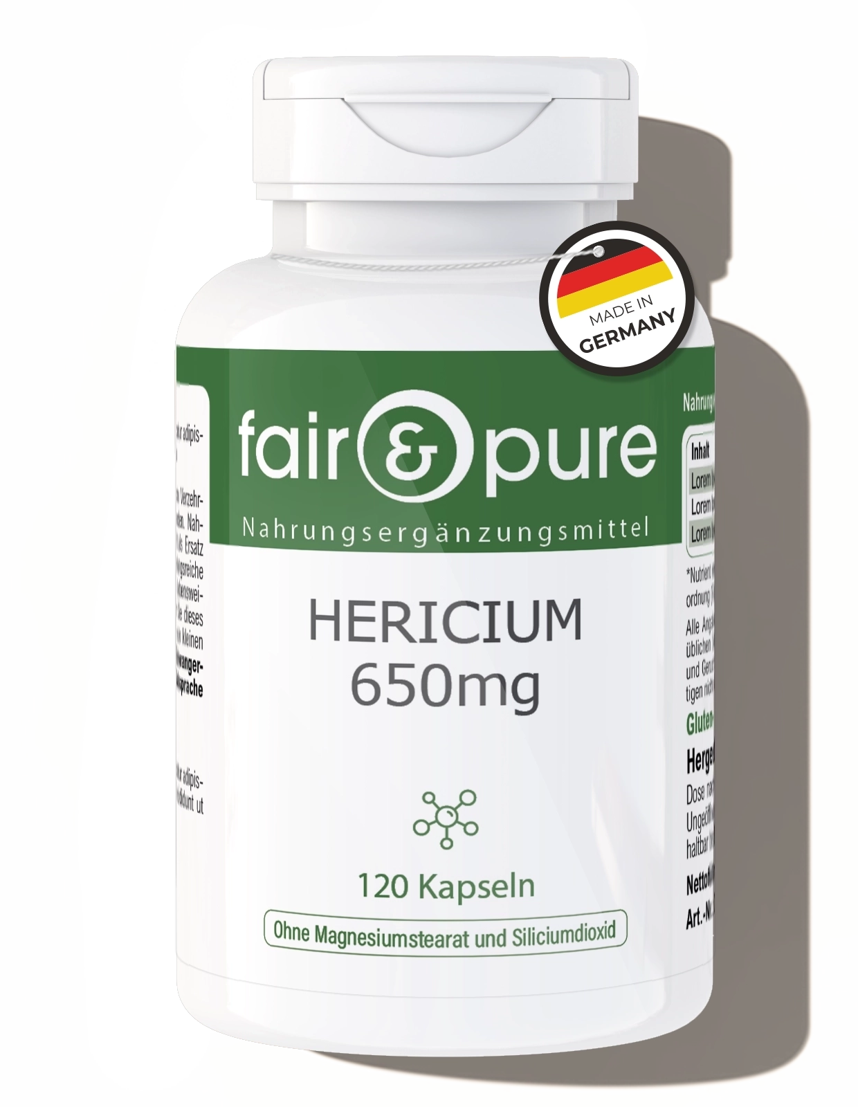 Hericium 650mg | fair-pure