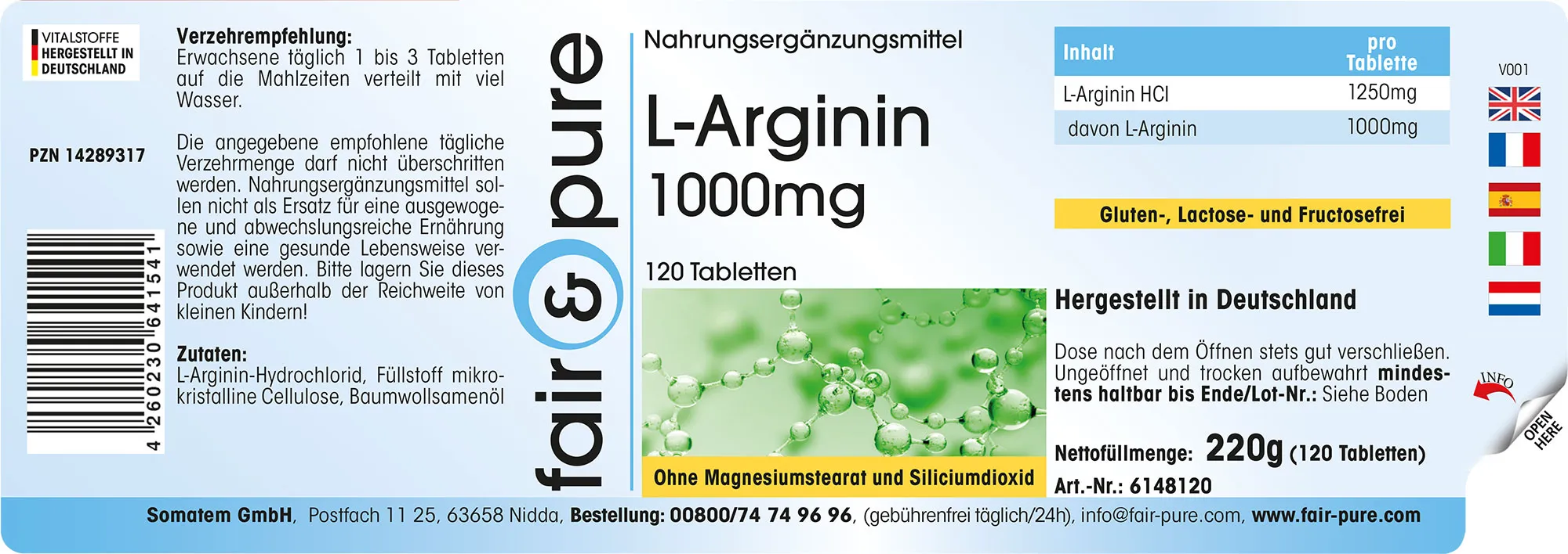 L-Arginina 1000mg