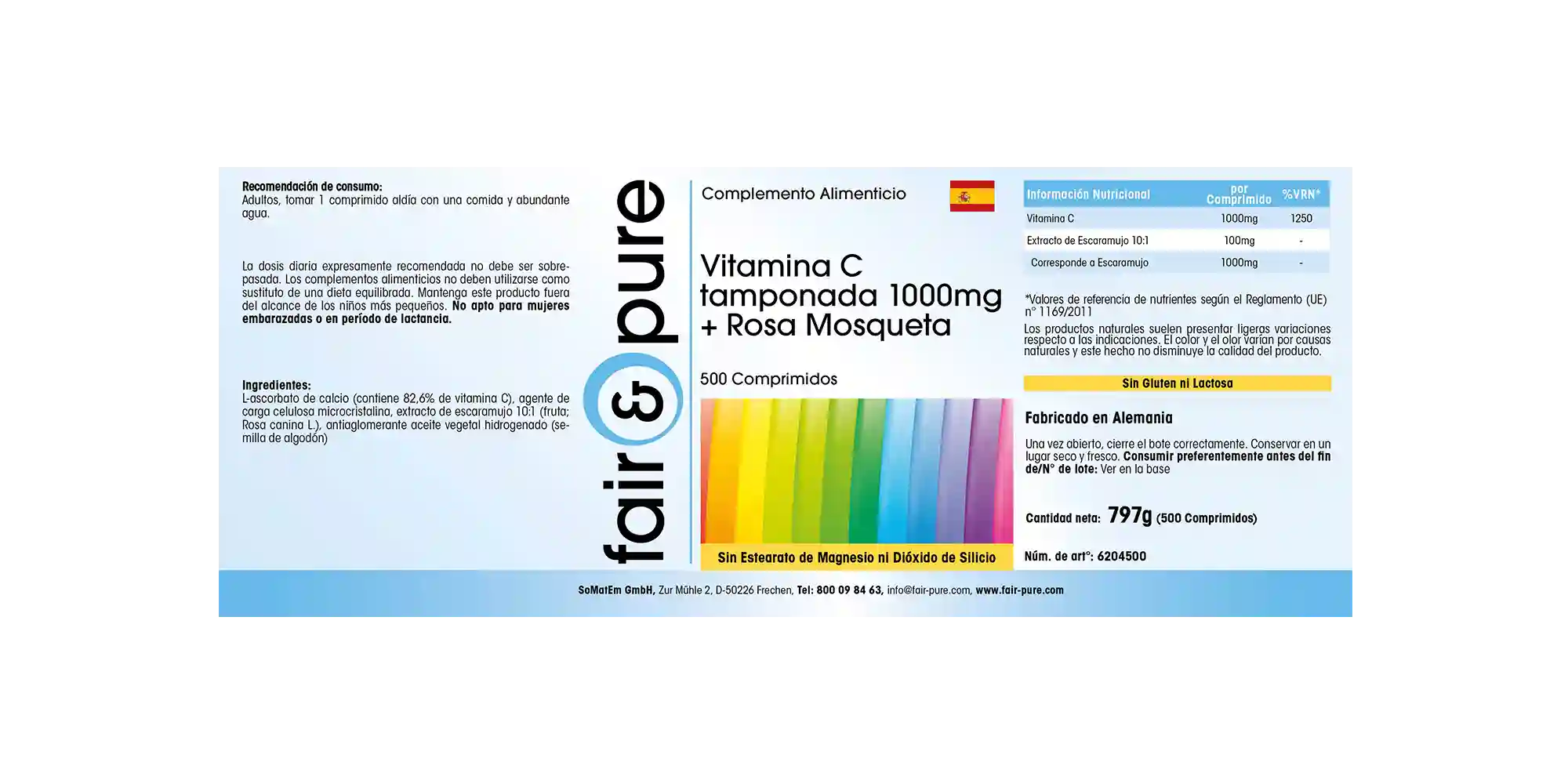 Gebufferde vitamine C 1000mg met rozenbottels