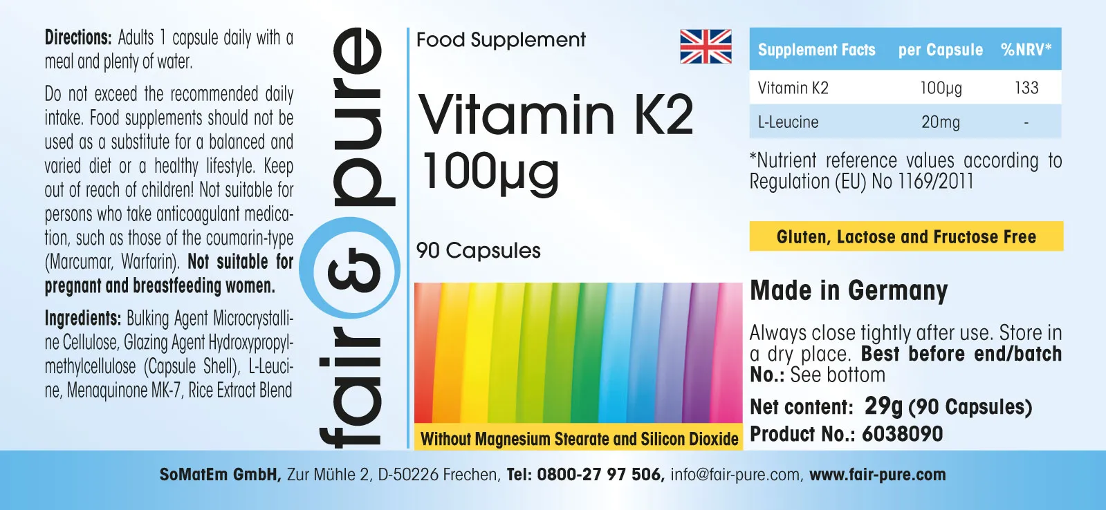 Vitamin K2 100µg