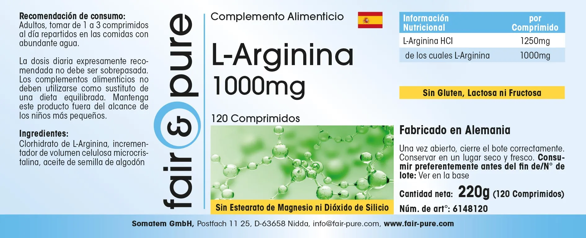 L-Arginina 1000mg