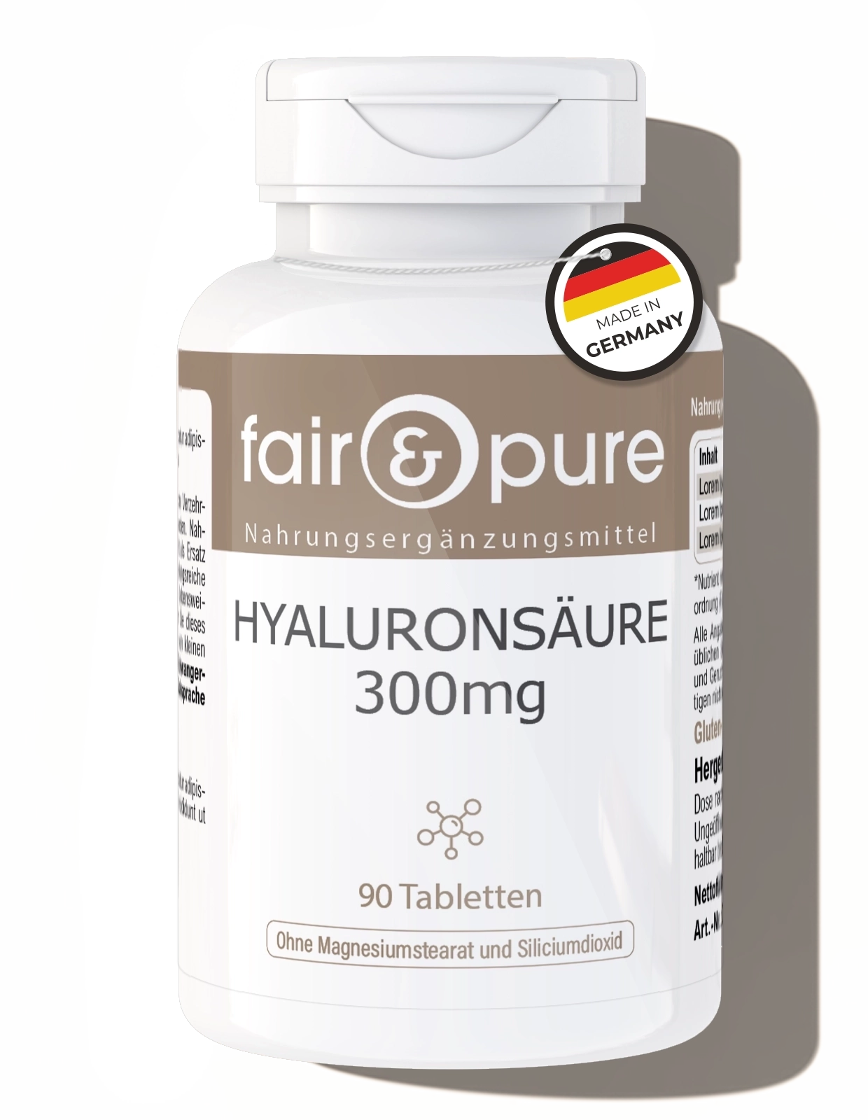 Hyaluronsäure 300mg | fair-pure