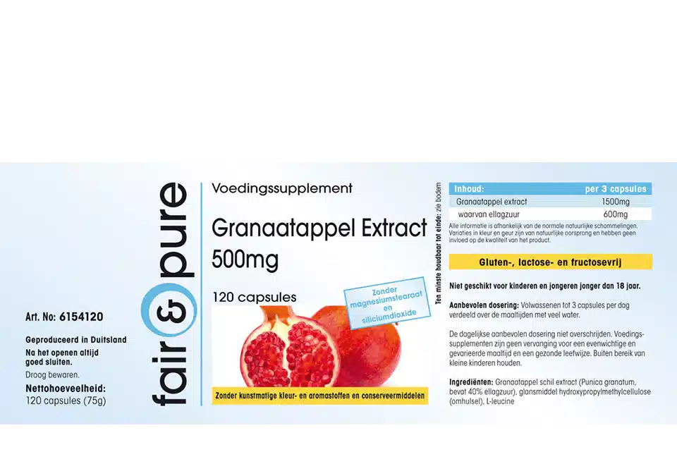 Granaatappel Extract 500mg