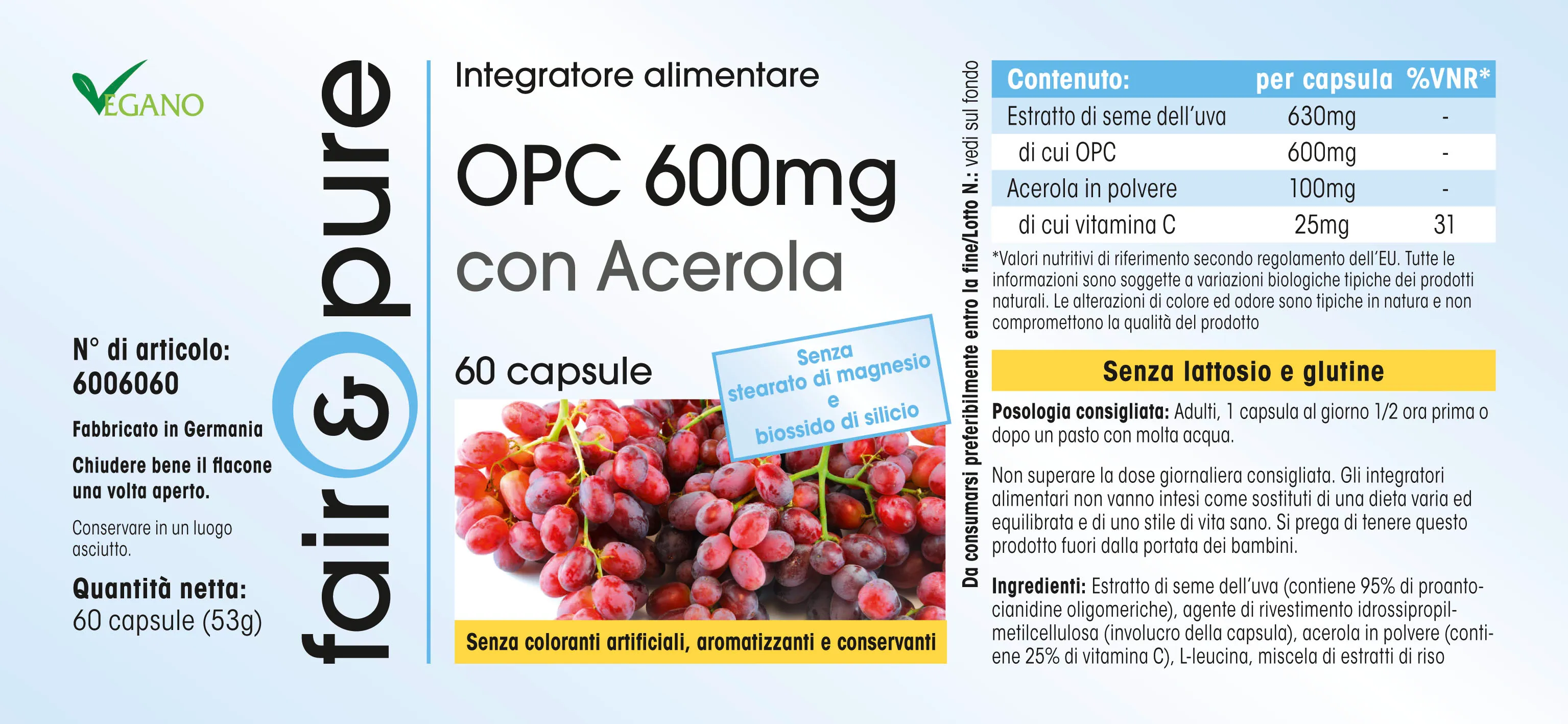 OPC 600mg + Acérola