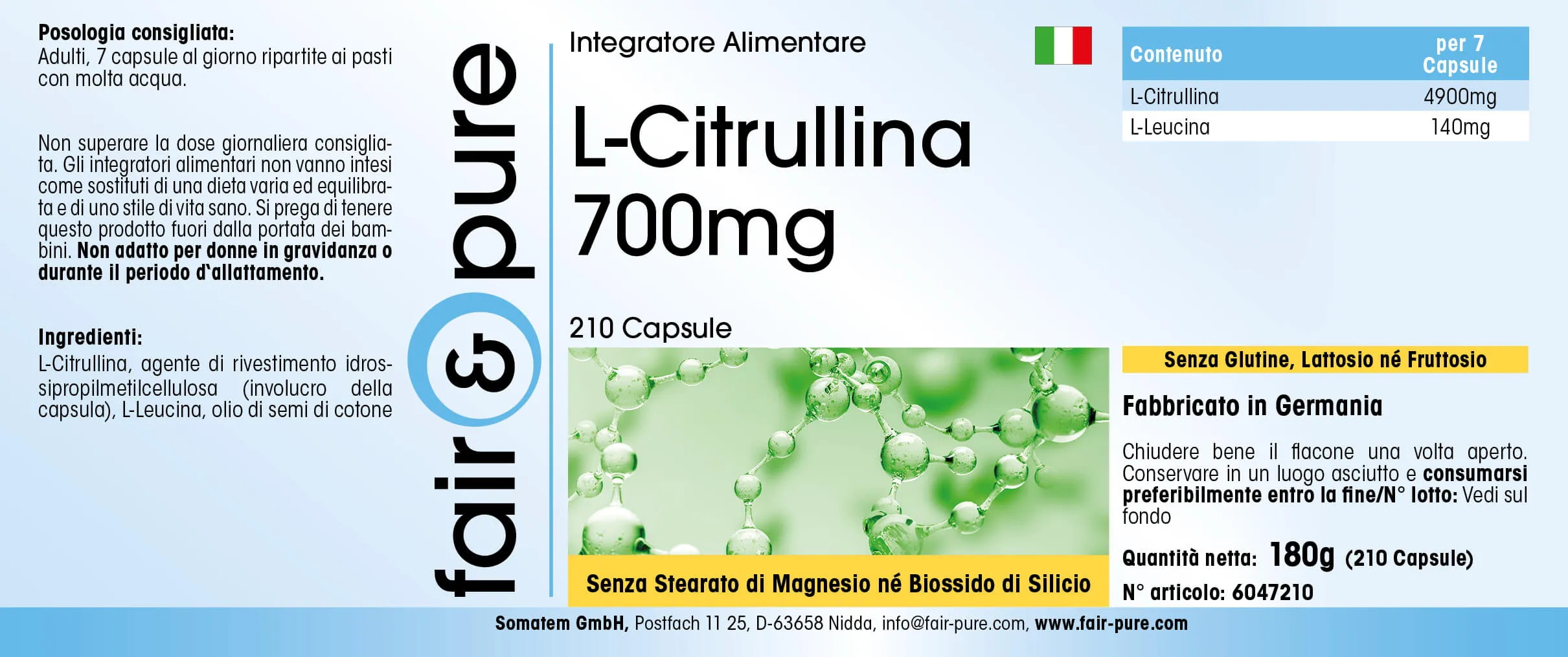 L-Citrullina 700mg