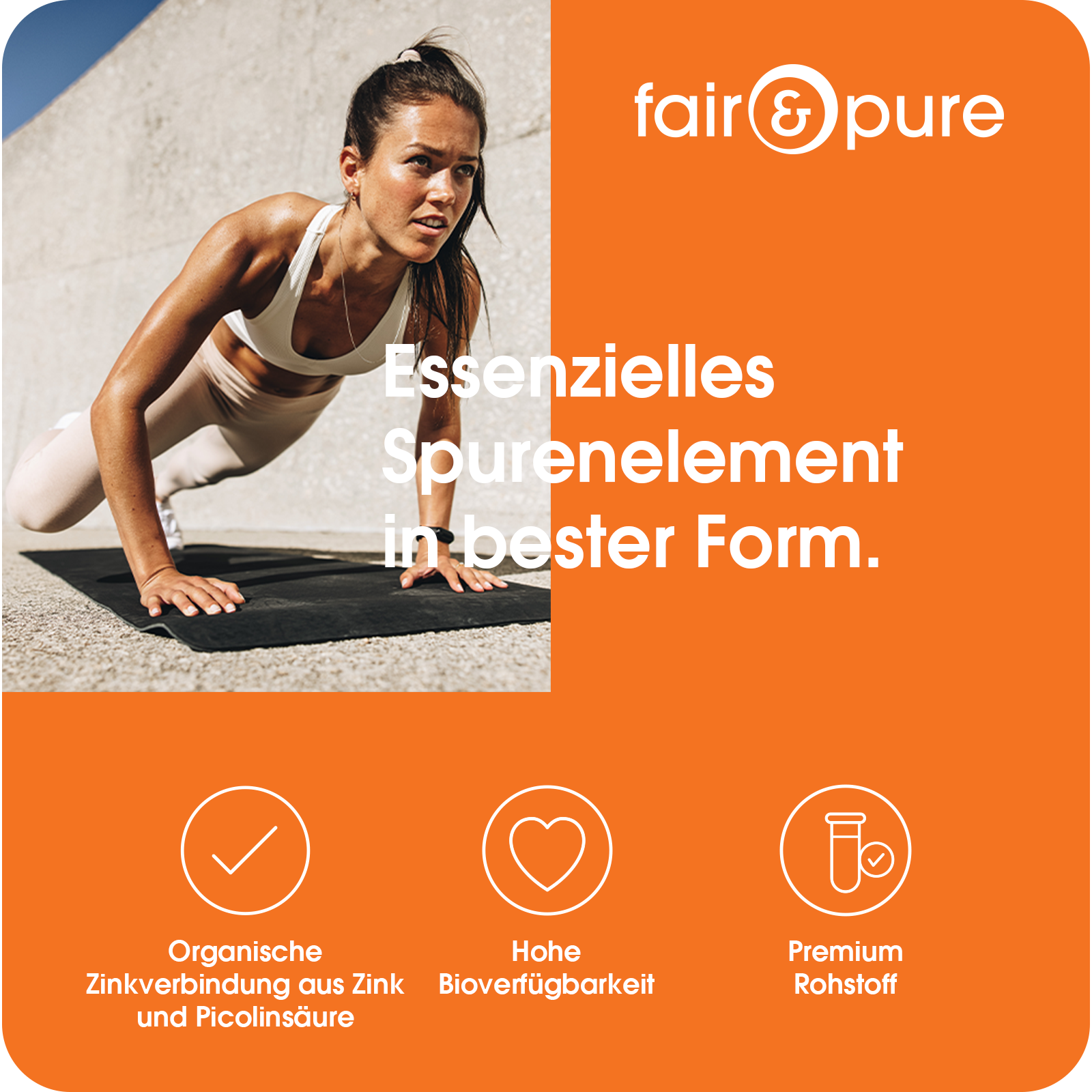 ZINC 22mg (Zinc Picolinate) - 180 Tablets | fair-pure