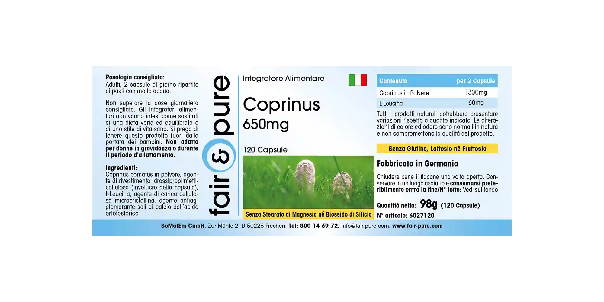 Coprinus 650mg