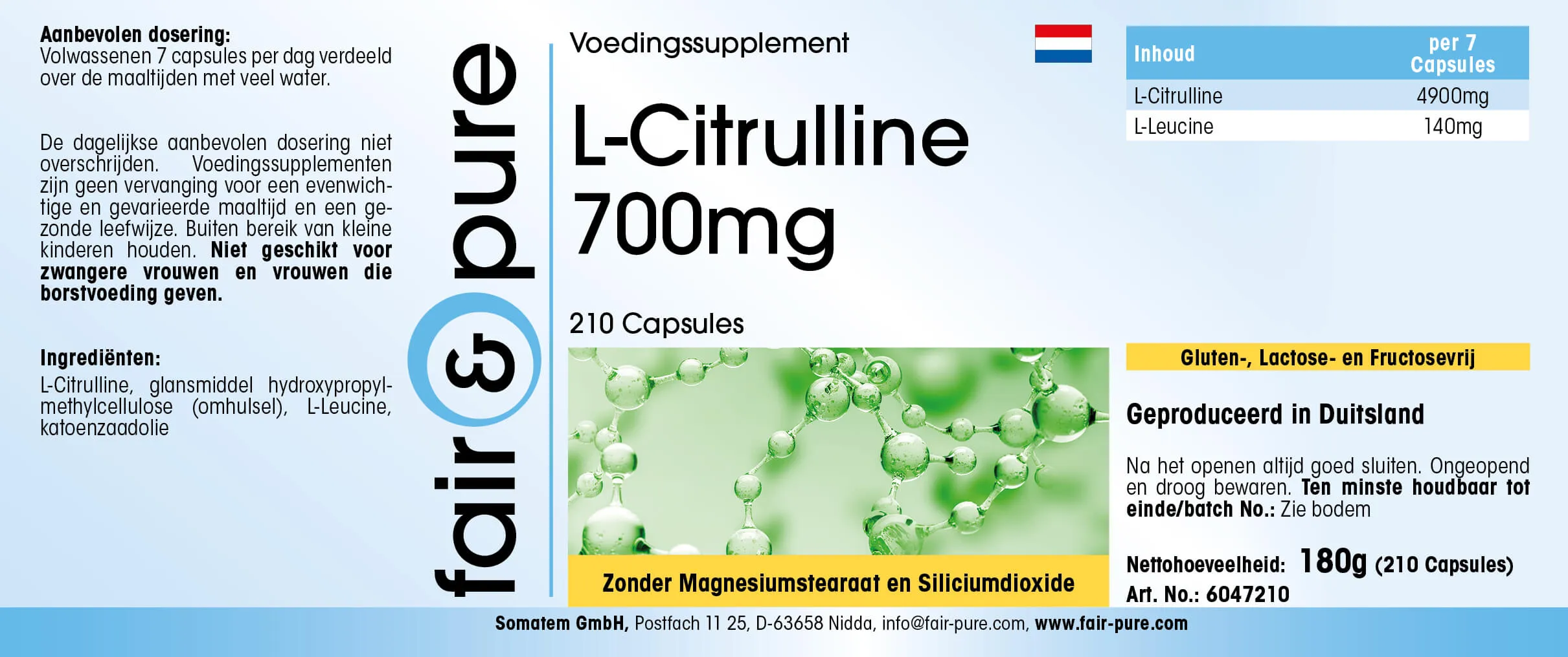 L-Citrullina 700mg