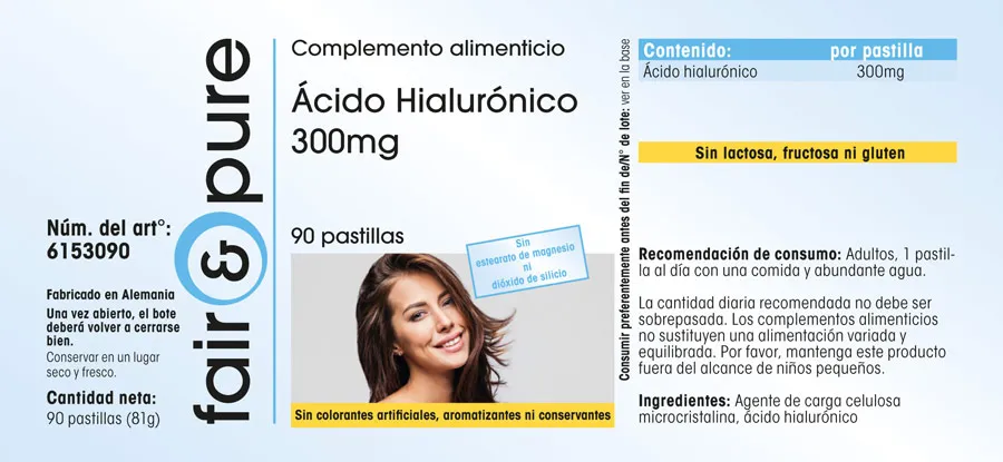 Hyaluronic acid 300mg