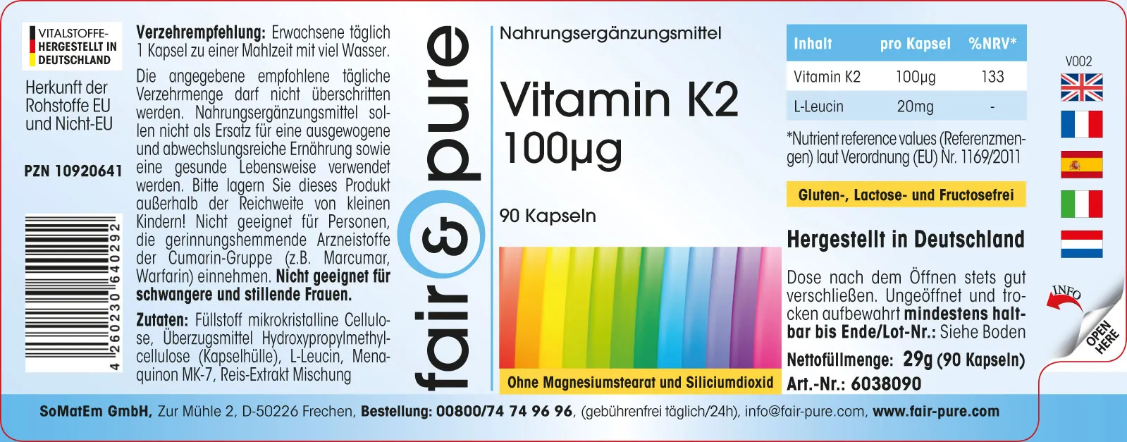 Vitamine K2 100µg