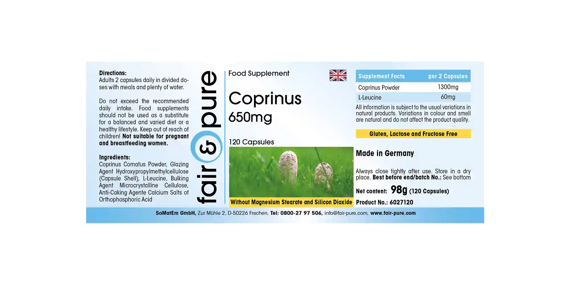 Coprinus 650mg