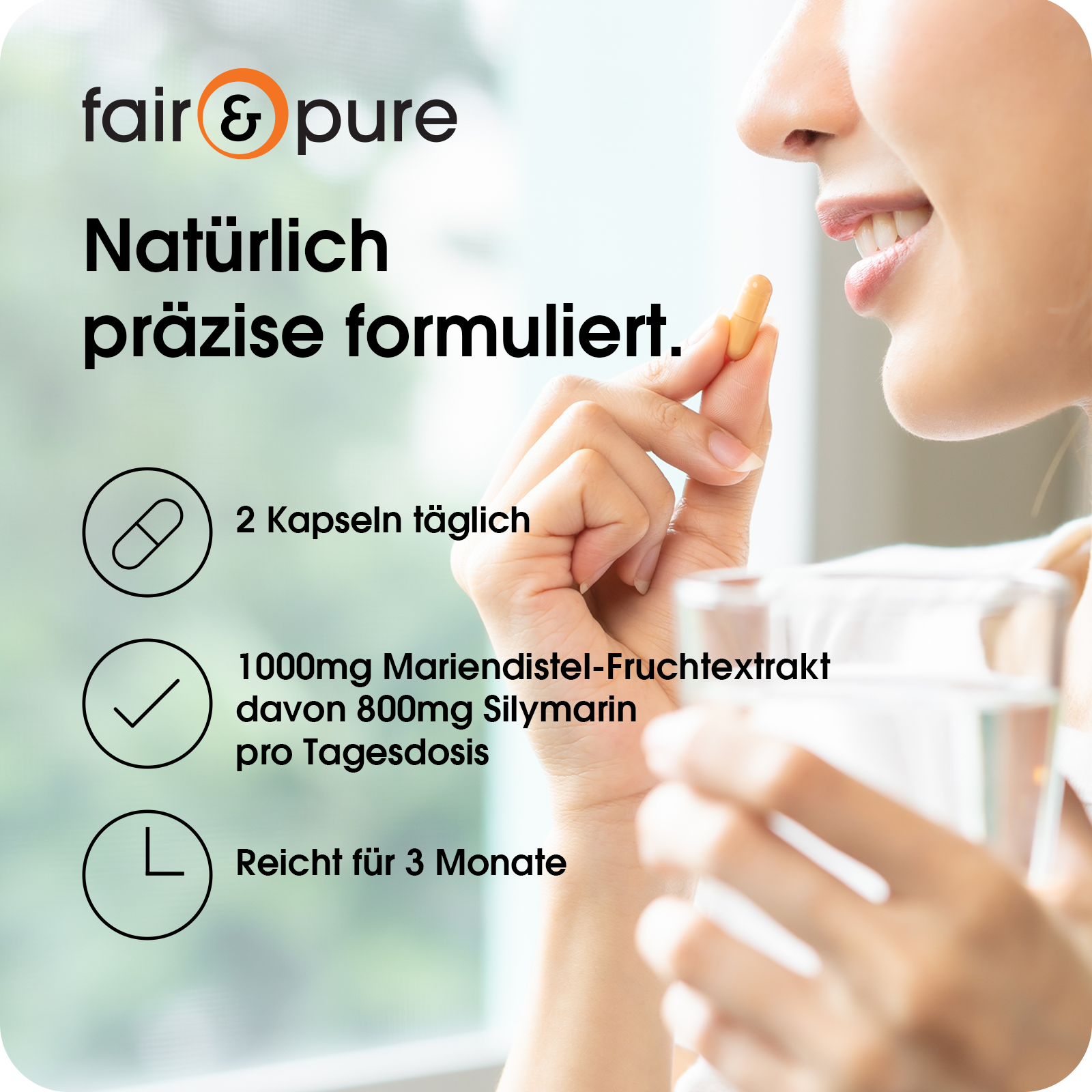 Mariendistel - 180 Kapseln | fair-pure