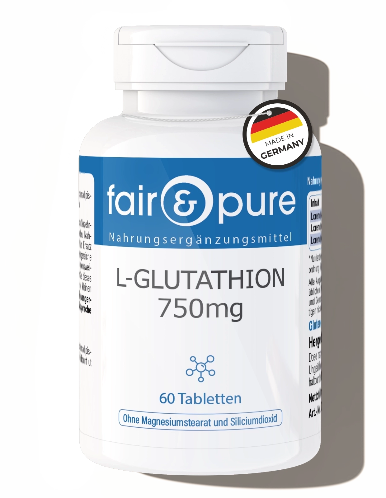 L-Glutathion 750mg | fair-pure