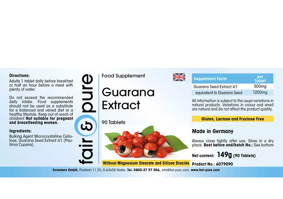 Guarana Extract 300mg