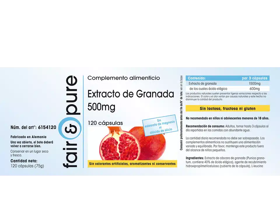 Extracto de Granada 500mg