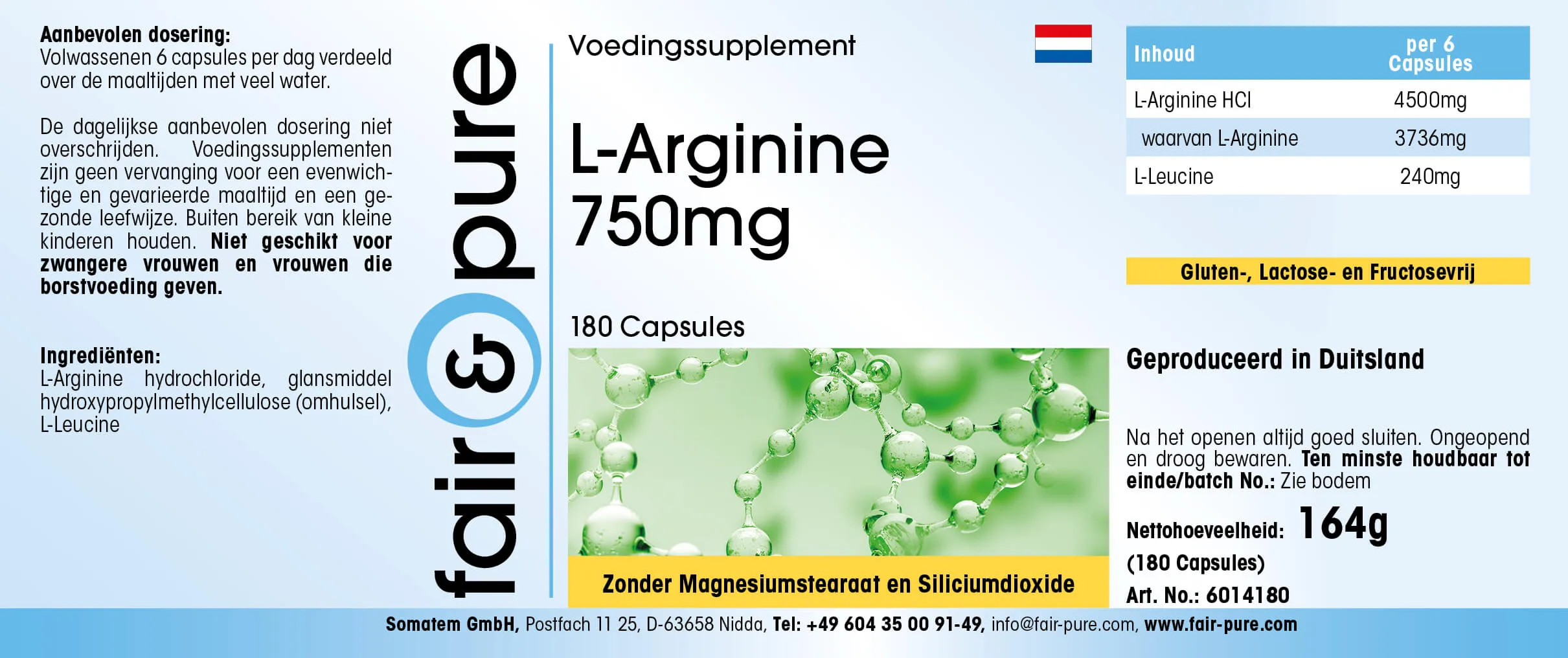 L-Arginina 750mg