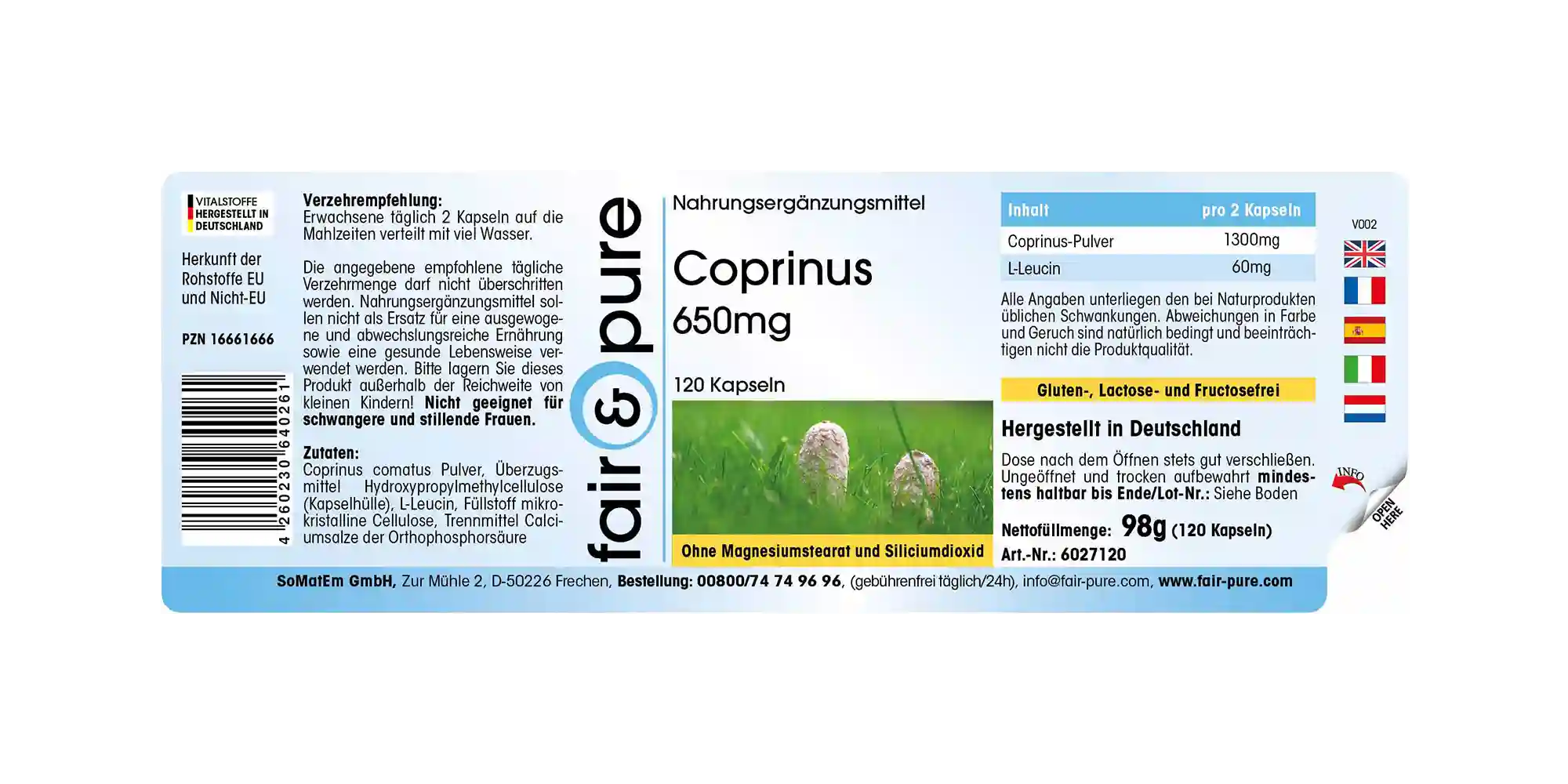 Coprinus 650mg