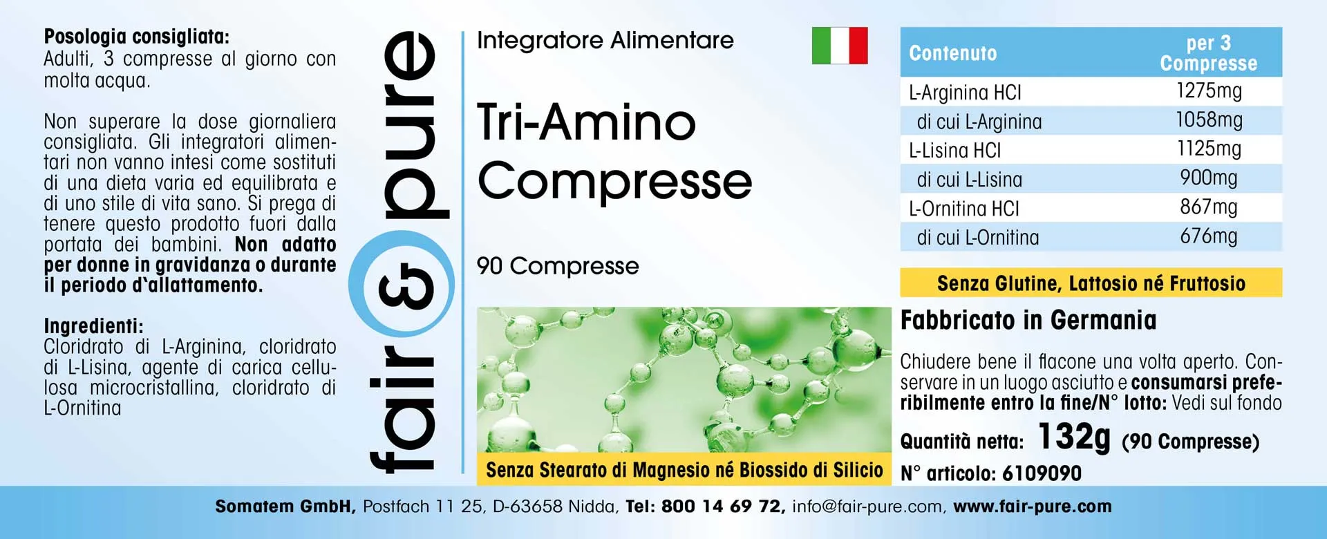 Tri-Amino compresse