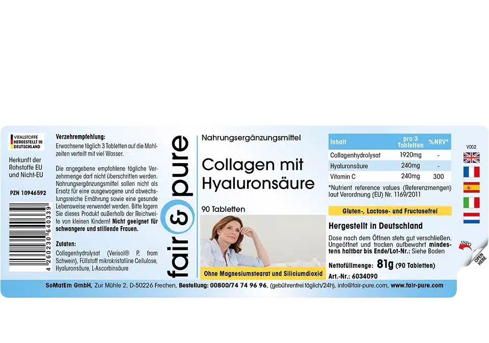 Collagen mit Hyaluronsäure