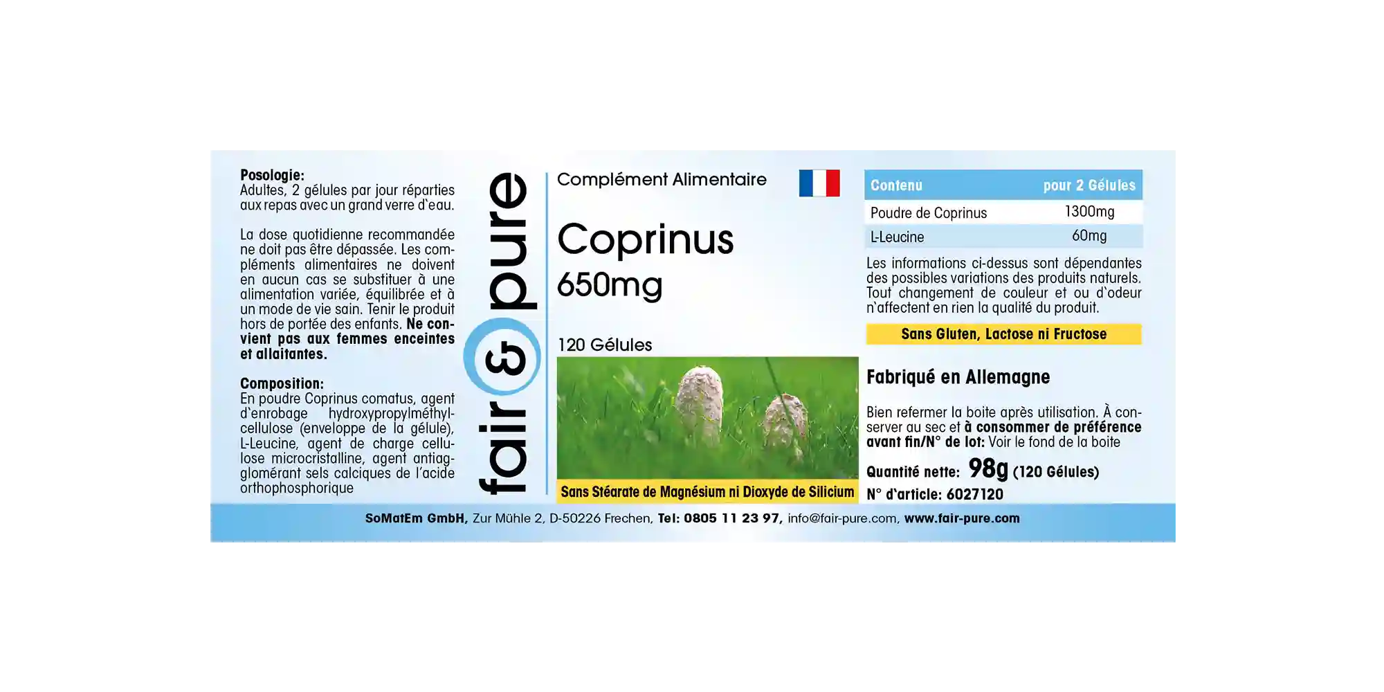 Coprinus 650mg