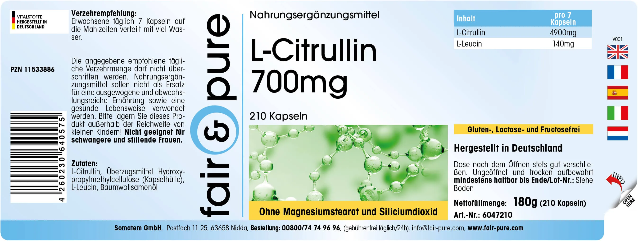 L-Citrulline 700mg