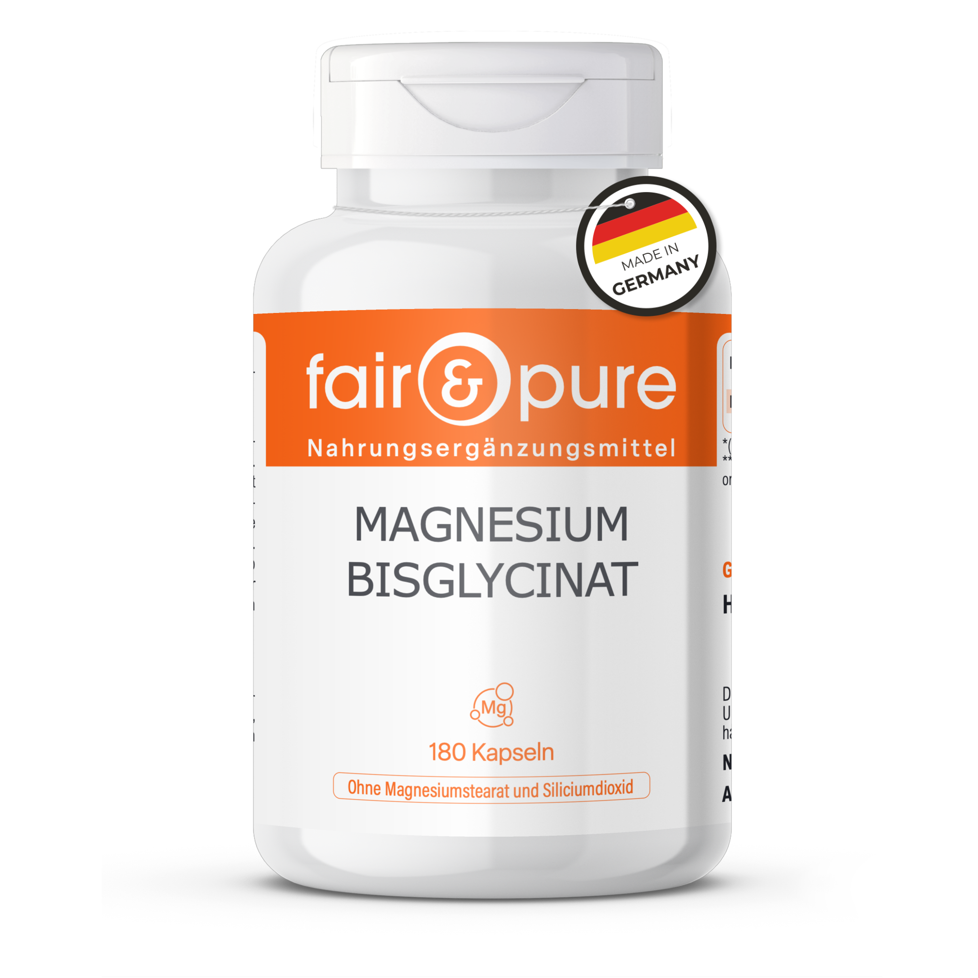 Bisglycinate de magnésium - 180 gélules | fair-pure