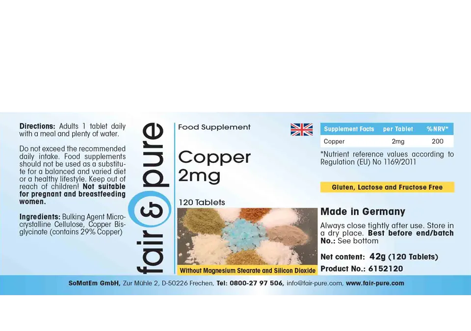 Copper 2mg