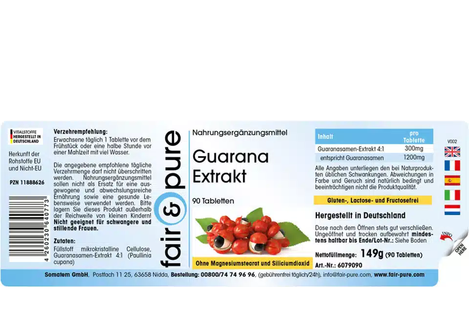 Estratto di Guarana 300mg