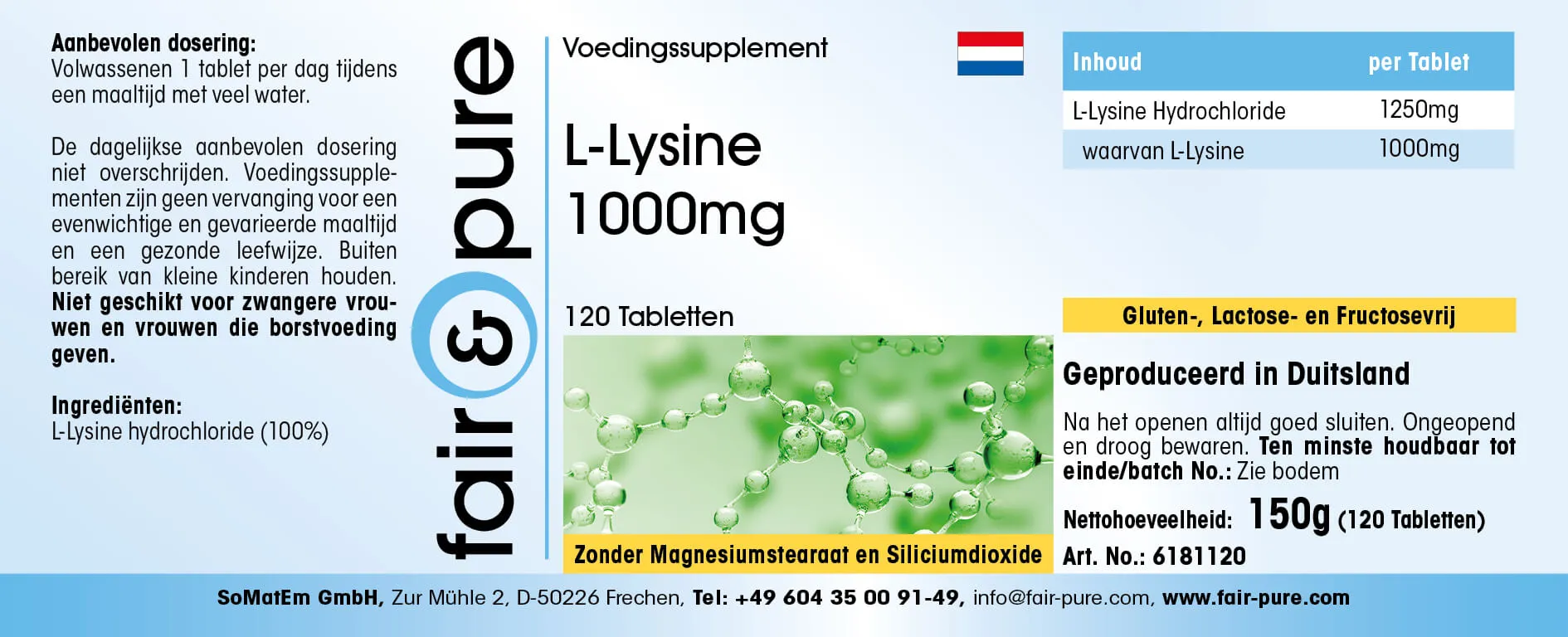 L-Lysine 1000mg