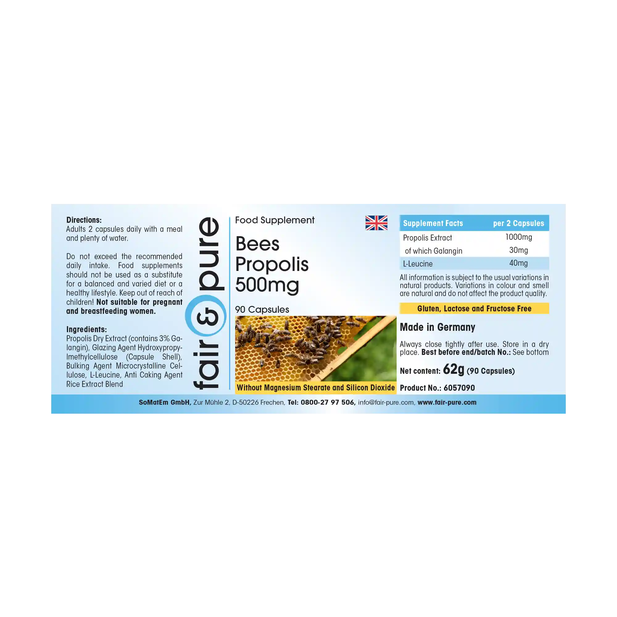 Bee propolis extract 500mg