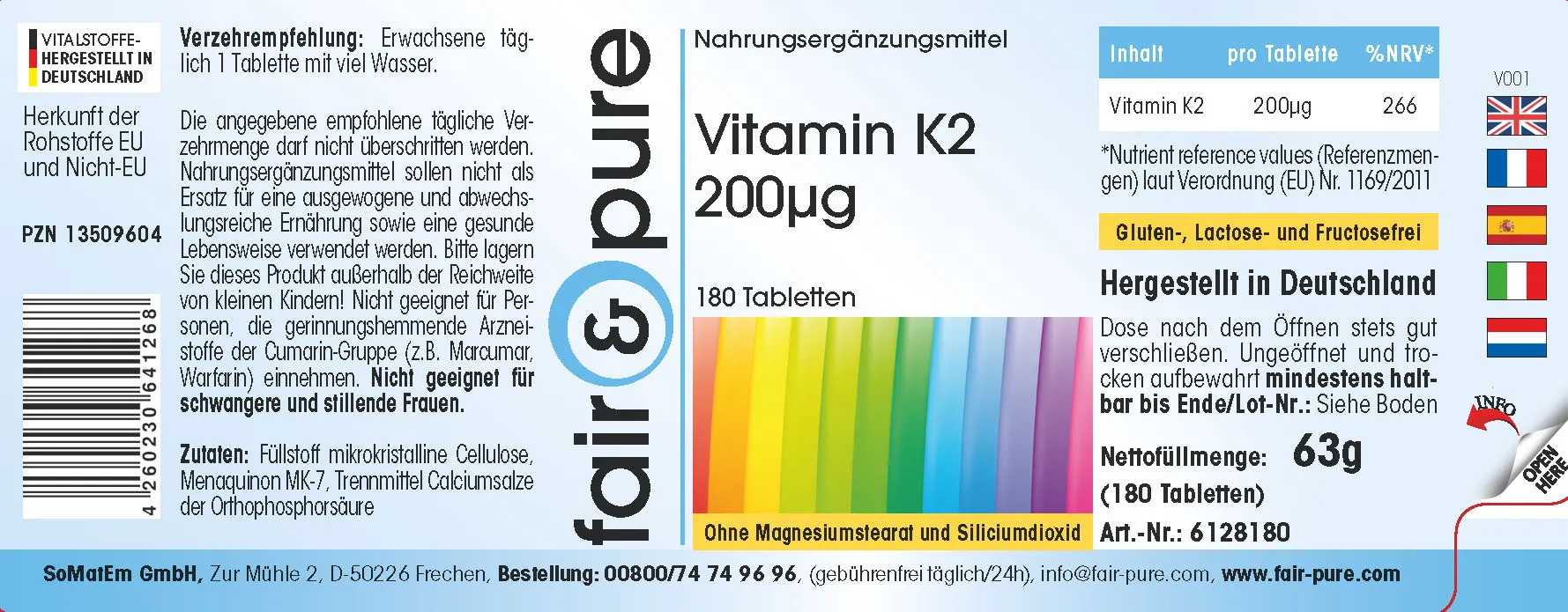 Vitamine K2 200µg