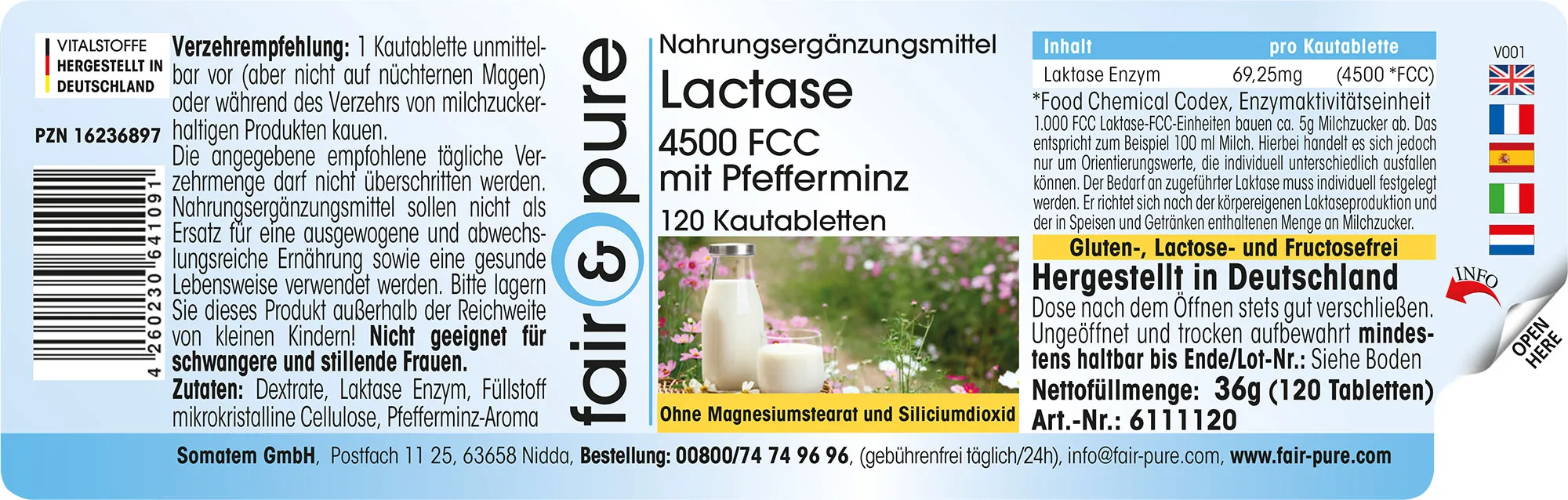 Lactase 4500 FCC