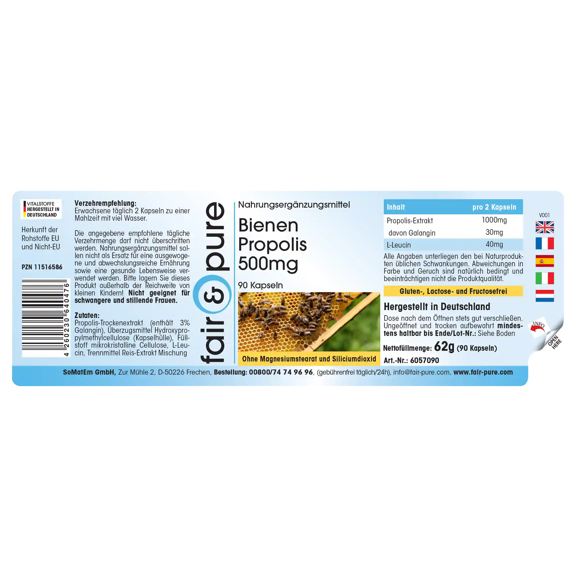 Bienen Propolis 500mg