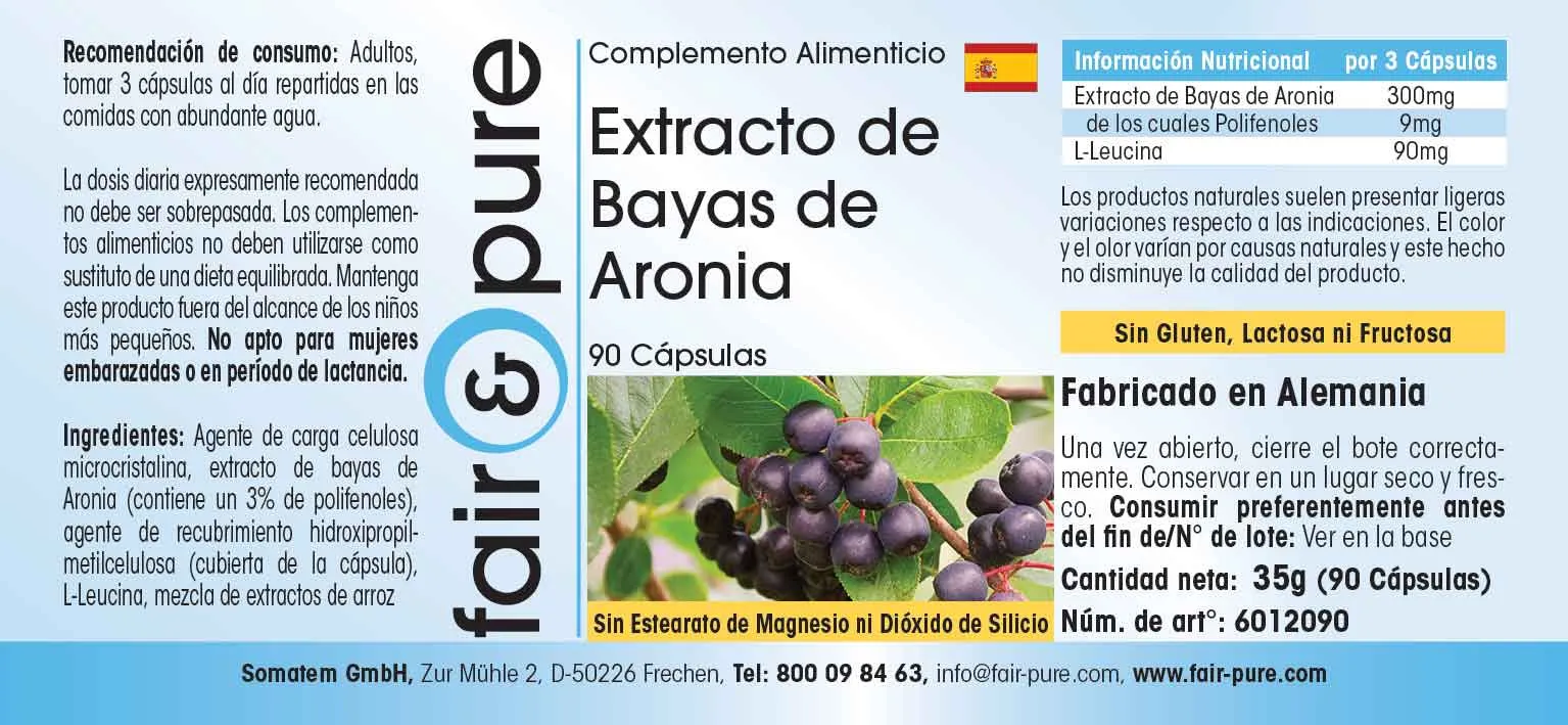 Aronia bes met anthocyanen