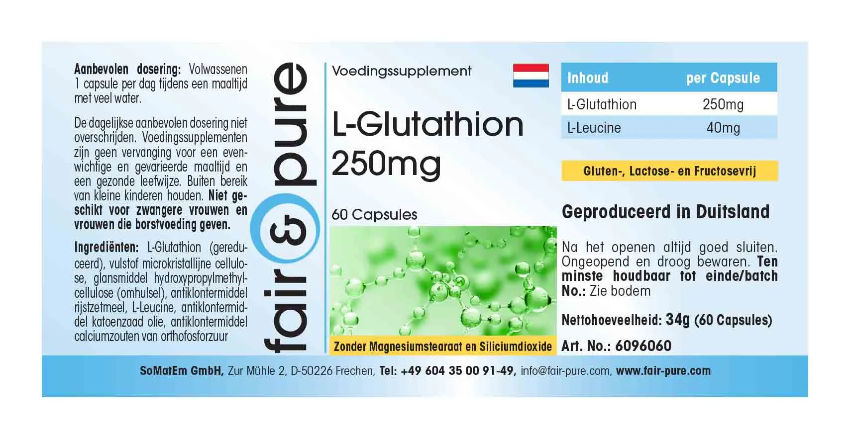 L-Glutatión 250mg