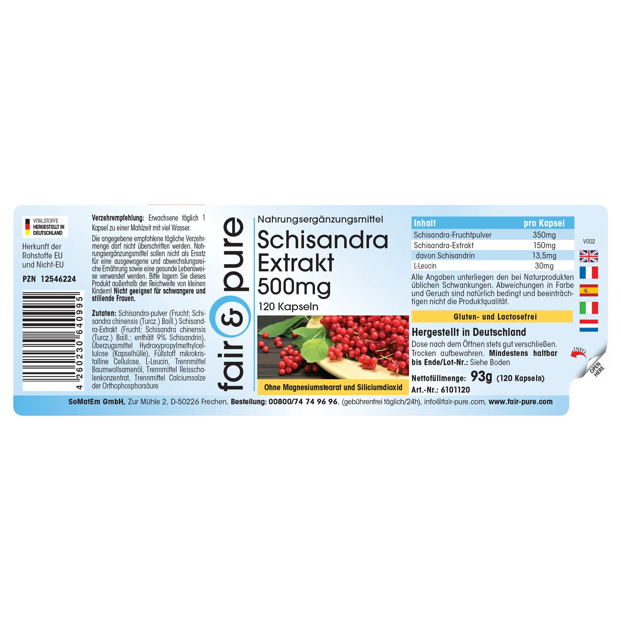 Schisandra Extract 500mg