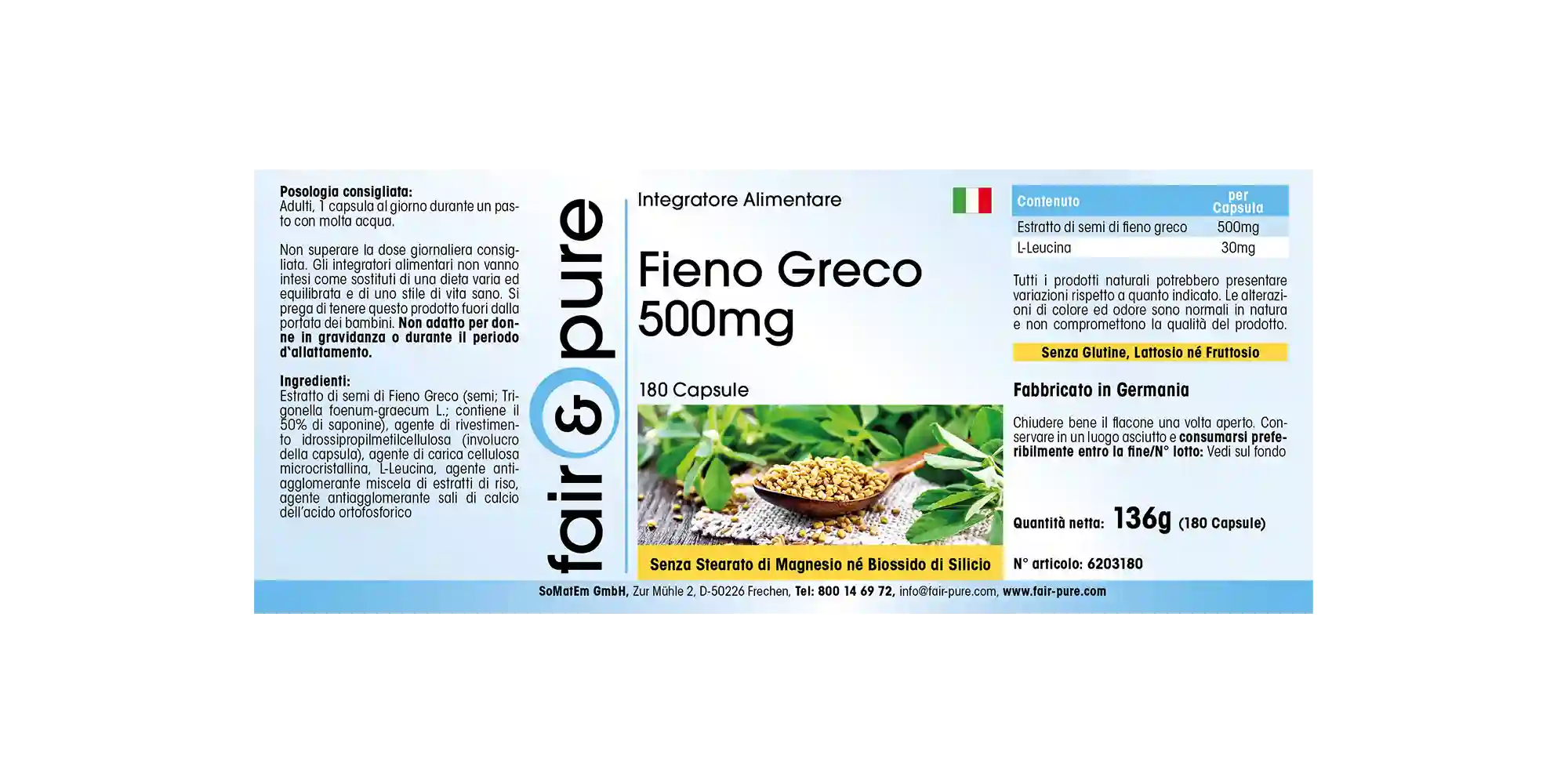 Fieno greco 500mg