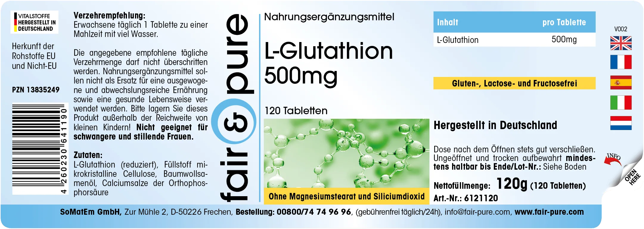 L-Glutatione 500mg