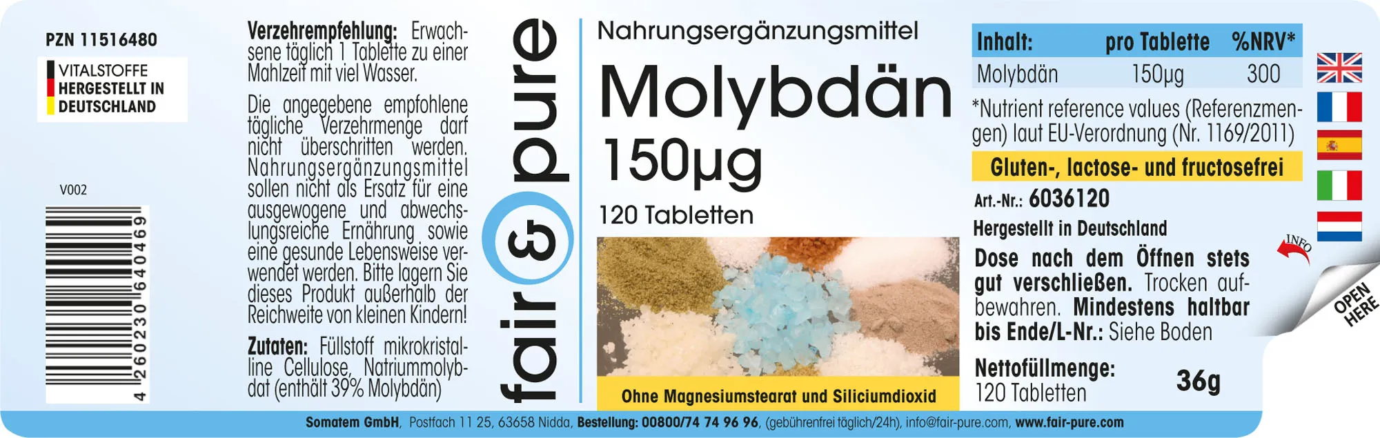 Molibdeno 150µg