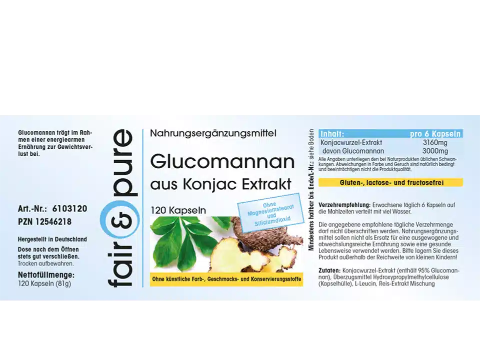 Glucomannane 500mg