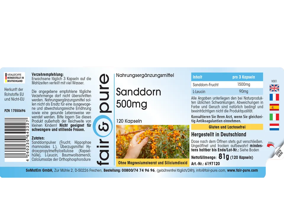 Sanddorn 500mg