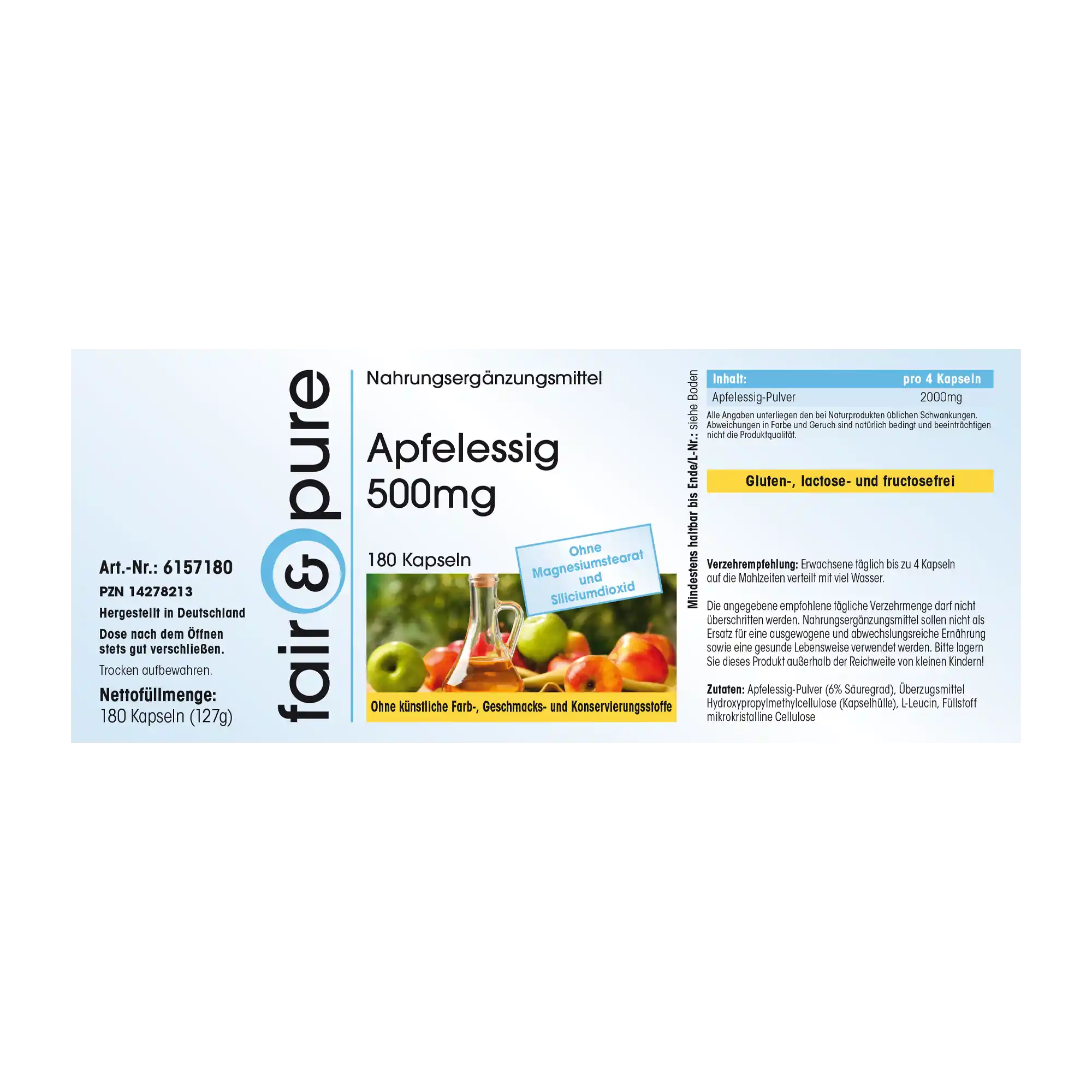 Apfelessig 500mg