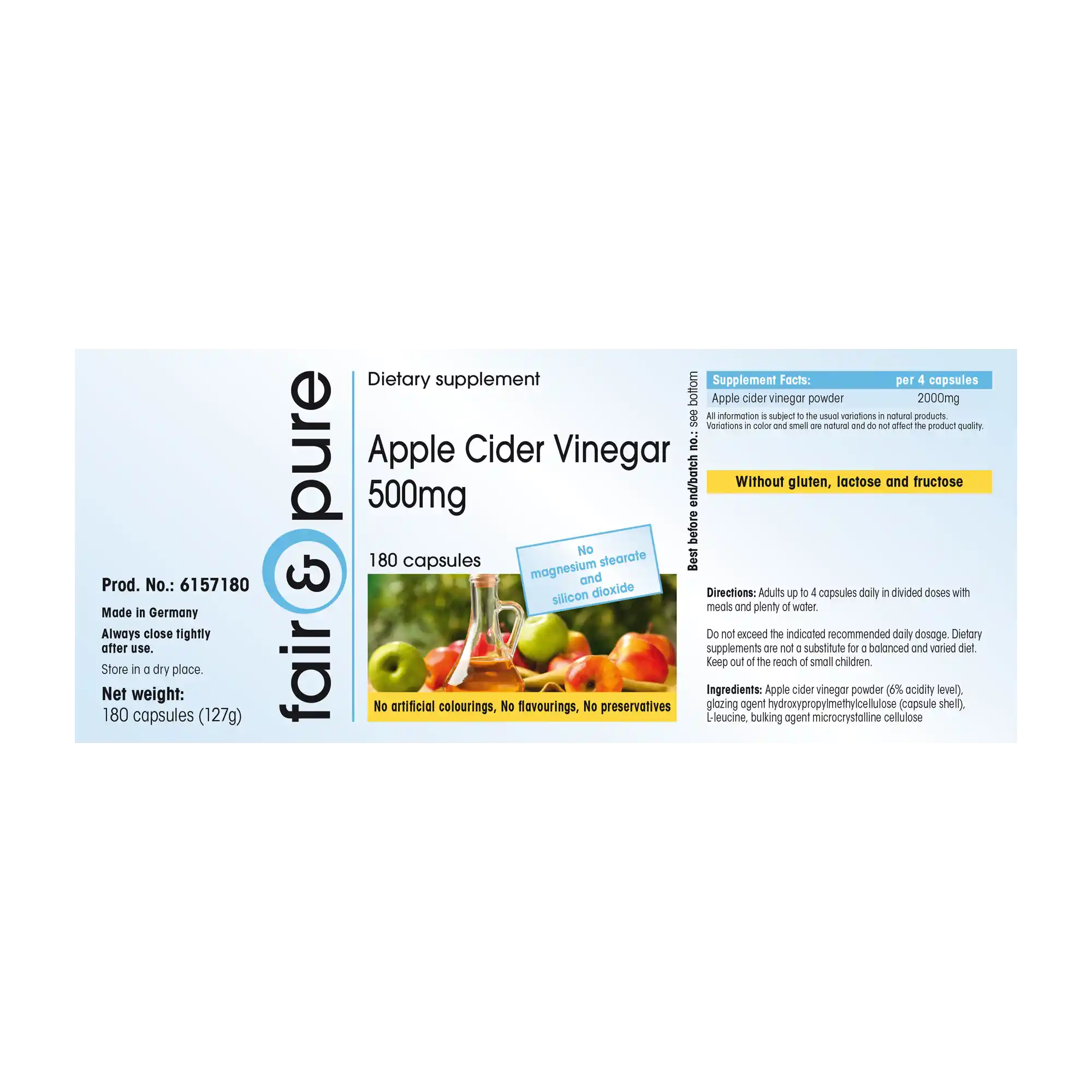 Apple Cider Vinegar 500mg