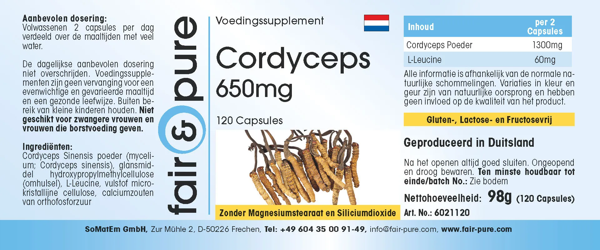 Cordyceps 650mg