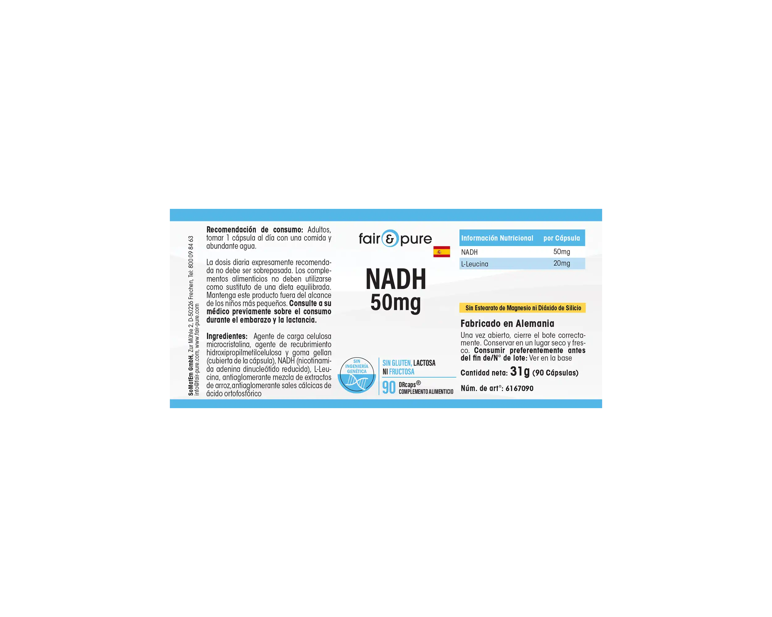 Nadh Injection NADH 50mg - schluckfreundlich | fair-pure | 6167090