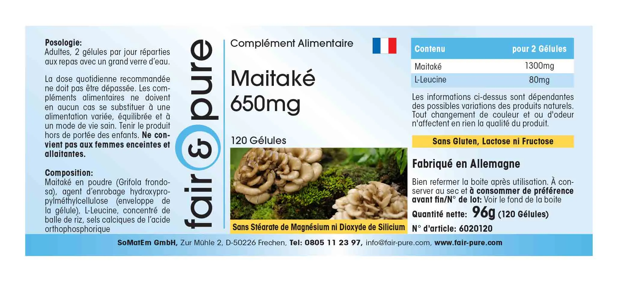 Maitake 650mg