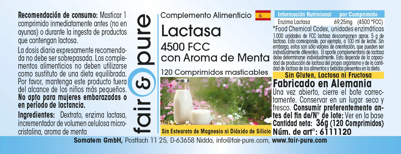 Lactasa 4500 FCC